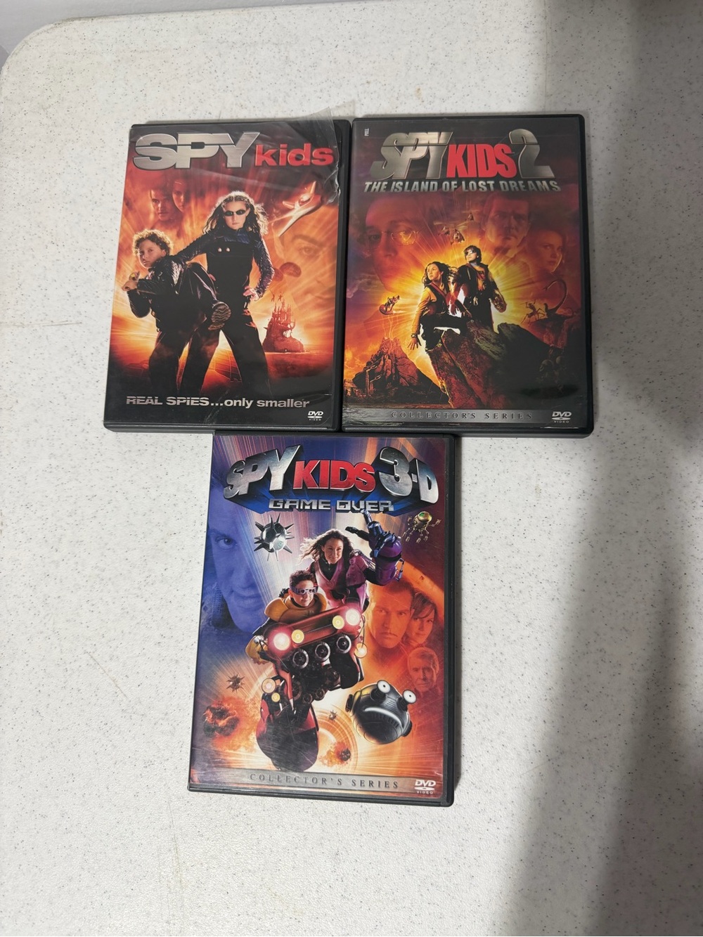 Spy Kids Trilogy DVD Set 1 2 3D Game Over Island of Lost Dreams Robert Rodriguez